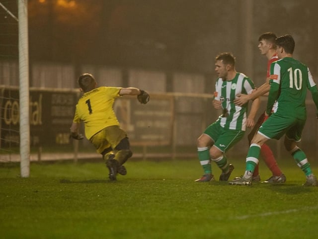 Action from Chichester City's 5-2 RUR Cup win over Steyning Town at Oaklands Park / Pictures: Chris Hatton