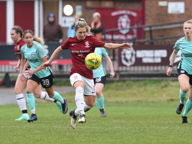 Pictures showing Hastings United Women's season so far - which has seen them go unbeaten in the London and South East League and make good progress in the cups / Photos: Scott White