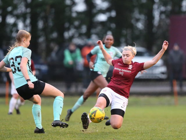Pictures showing Hastings United Women's season so far - which has seen them go unbeaten in the London and South East League and make good progress in the cups / Photos: Scott White