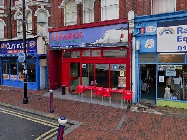 O Farol in Seaside Road currently has a food hygiene rating of one. Its last inspection was on February 26, 2020. Picture from Google Street Maps SUS-220113-125634001