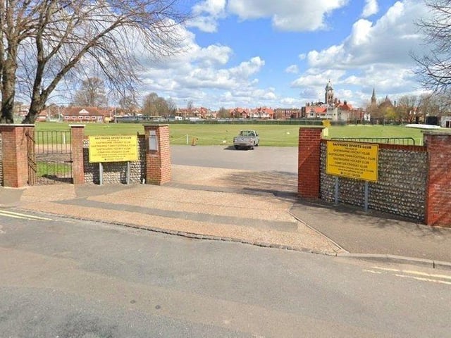 Eastbourne Saffrons Sports Club in Compton Place Road currently has a food hygiene rating of two. Its last inspection was on April 17, 2019. Picture from Google Street Maps SUS-220113-131744001