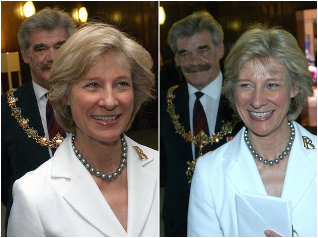 The Duchess of Gloucester and Major Tom Wye, Worthing mayor in June 2006. Picture: Stephen Goodger W25394p6