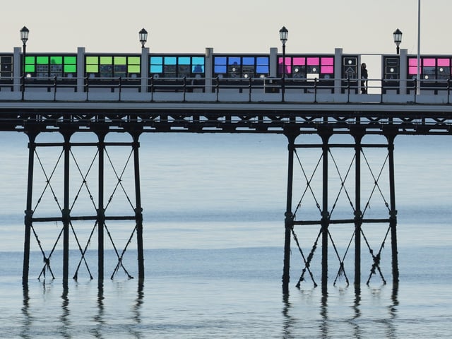 People have been out and about enjoying the glorious winter sunshine on Worthing seafront