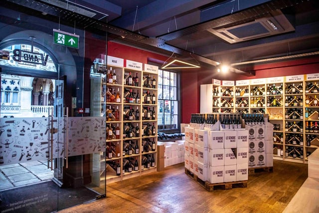 Inside the new Vins and Bieres shop in St Giles Terrace. Photo: Kirsty Edmonds