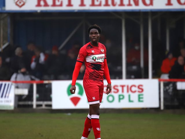 Kevin Joshua made his debut for the Poppies after joining on loan from West Bromwich Albion