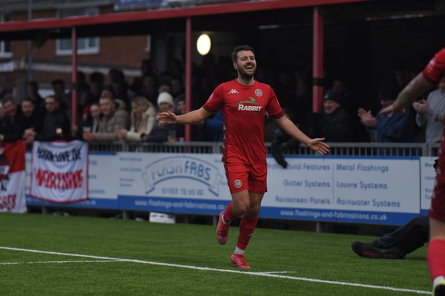 Action and goal celebrations from Worthing's 4-0 Isthmian premier win at home to Leatherhead / Pictures: Marcus Hoare