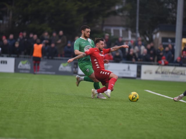 Action and goal celebrations from Worthing's 4-0 Isthmian premier win at home to Leatherhead / Pictures: Marcus Hoare