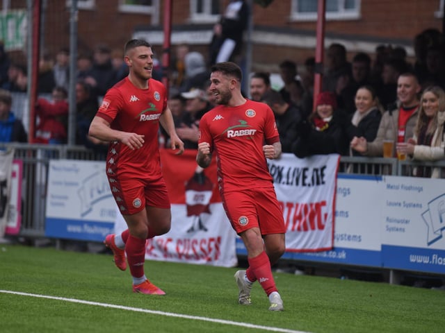 Action and goal celebrations from Worthing's 4-0 Isthmian premier win at home to Leatherhead / Pictures: Marcus Hoare