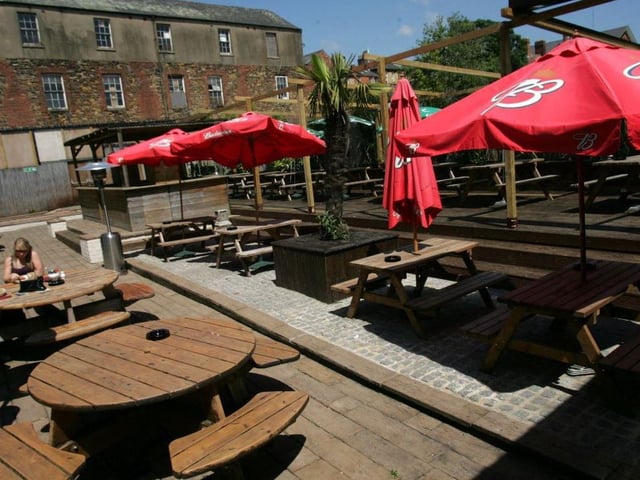 NB's Sports Bar, Bridge Street, Northampton. Photos of the new smoking section / gardens at the rear of the bar. Picture taken in 2007