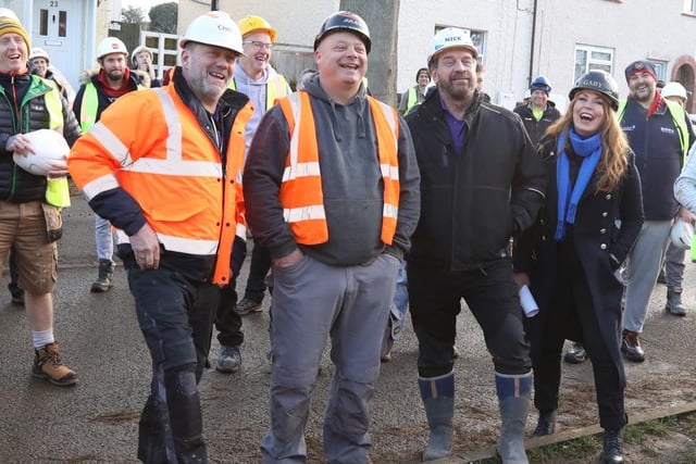 The DIY SOS team gathered for a pre-project photo