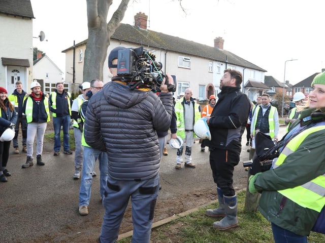 Filming of DIY SOS show started on Sunday and will take a week