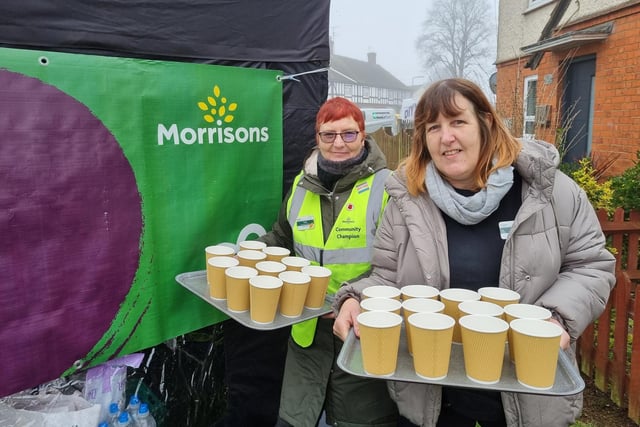 Community champions from Morrison's Kettering Trish Beale and Julia Wilson will be working with Kettering Street Pastors to provide refreshments to volunteers