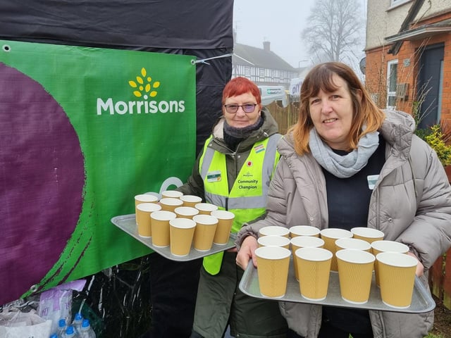 Community champions from Morrison's Kettering Trish Beale and Julia Wilson will be working with Kettering Street Pastors to provide refreshments to volunteers