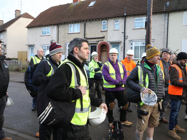 Colleagues of Shaun McAuley from the Royal Engineers have volunteered on the Big Build project