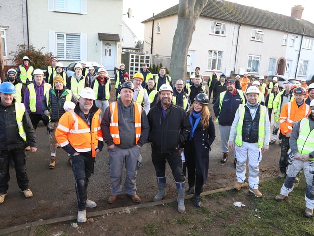 The DIY SOS team with Nick Knowles