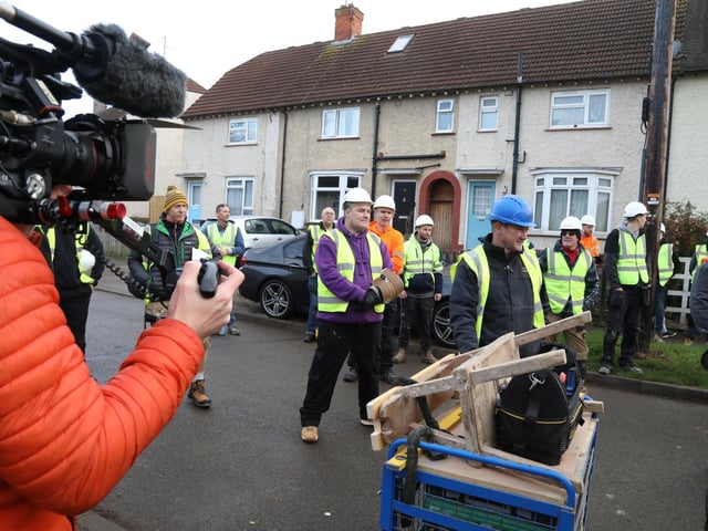 The three-bedroom house will be completed transformed into the McAuley family's dream home