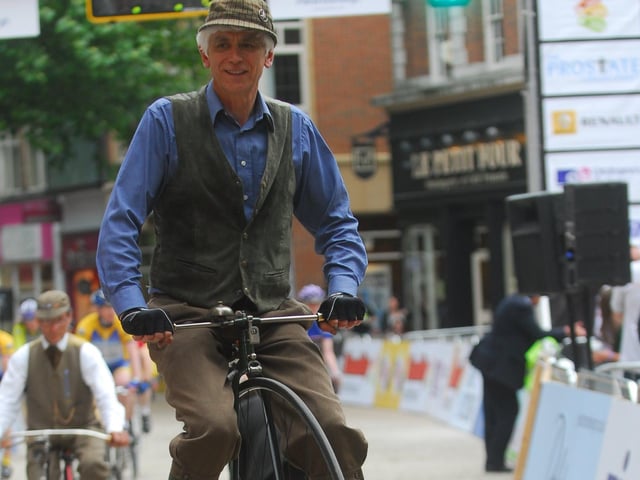 Round 4 of the national Tour Series also saw a historic bikes display.