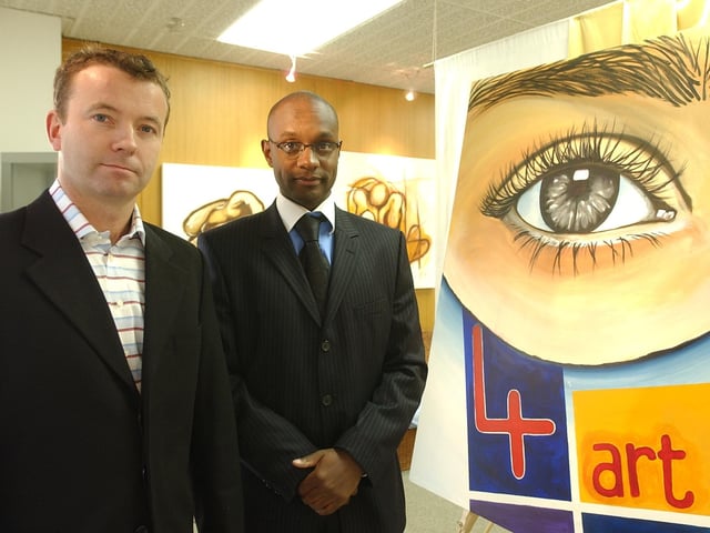 Jason Hodges and Colin Wynterman at i 4 art, a new gallery on Bridge Street