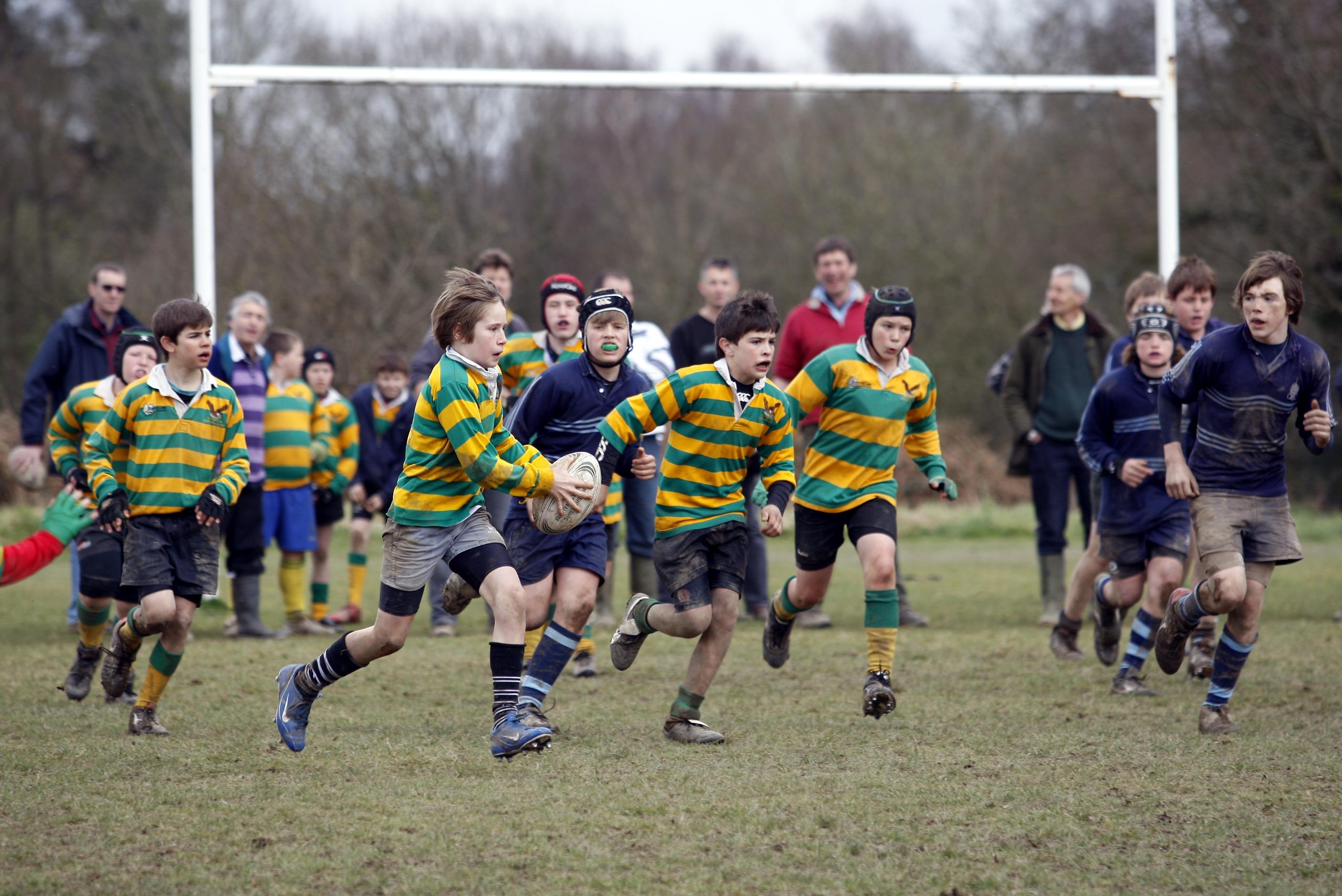England rugby star Andy Gomersall teaches Horsham youngsters