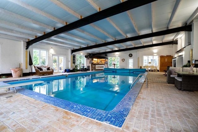 The indoor swimming pool complex.