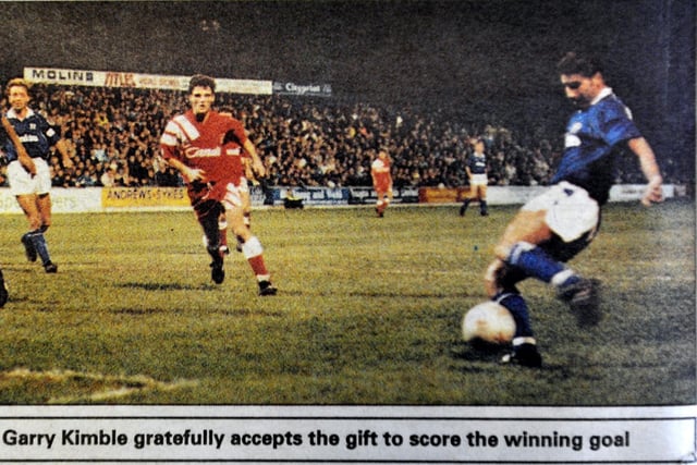 Kimble was a pretty ordinary left-winger, but his goal against Liverpool in a 1991 Rumbelows Cup tie at London Road means he will never be forgotten at Posh. Kimble pounced after erratic Reds goalkeeper Bruce Grobbelaar dropped a routine cross and it proved to be the only goal of the game. Kimble was effectively replaced by Bobby Barnes in the second half of that season and manager Chris Turner released him at the end of the season to prompt a memorable 'Kop Killer Goes Free' headline in the ET.