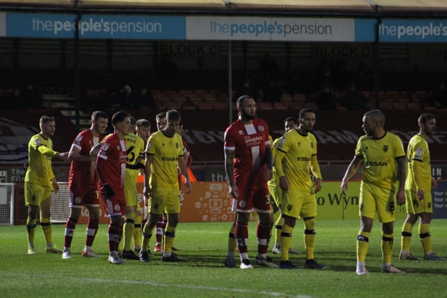 Crawley Town v Tranmere Rovers. Pictures by Cory Pickford SUS-220122-190226004