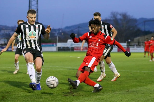 Action from Eastbourne Borough's 2-1 defeat at Bath City / Pictures: Lydia and Nick Redman