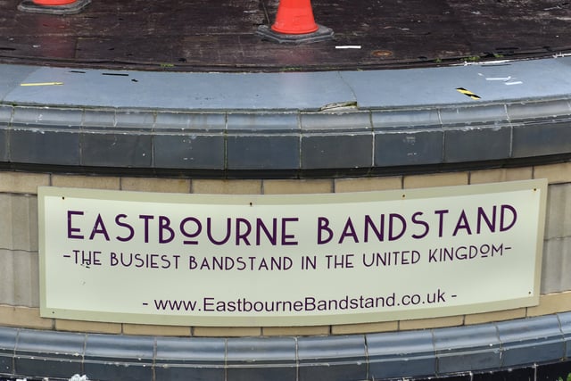 Eastbourne Bandstand (Pic by Jon Rigby on 25-1-22) SUS-220126-123840001