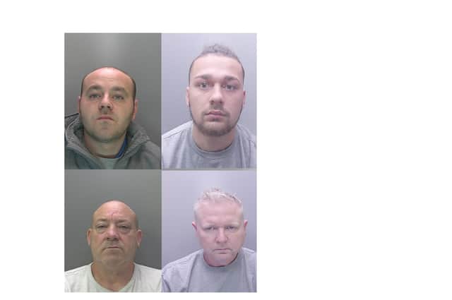 The faces of some of the criminals jailed in January