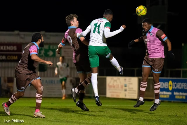 Action from the Rocks' 3-2 win over Corinthian-Casuals at Nyewood Lane in the Isthmian premier division at Nyewood Lane / Pictures: Lyn Phillips, Trevor Staff, Martin Denyer
