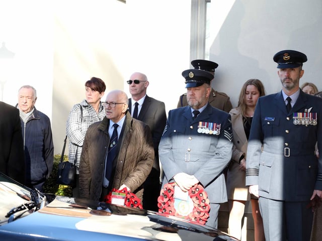 RAF Wittering personnel paid tribute on behalf of the RAF 'family'