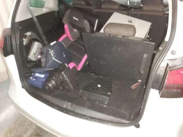 The safe in the car