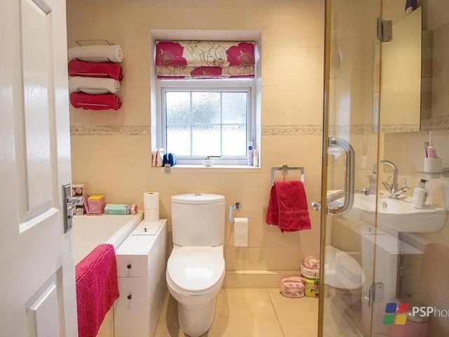The second, third and fourth bedrooms are served by the family bathroom Picture: PSP Homes.