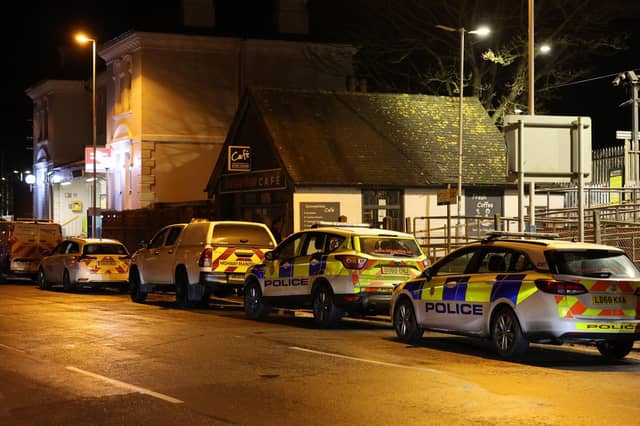Emergency services respond to incident at West Worthing Station. Photo: Eddie Mitchell