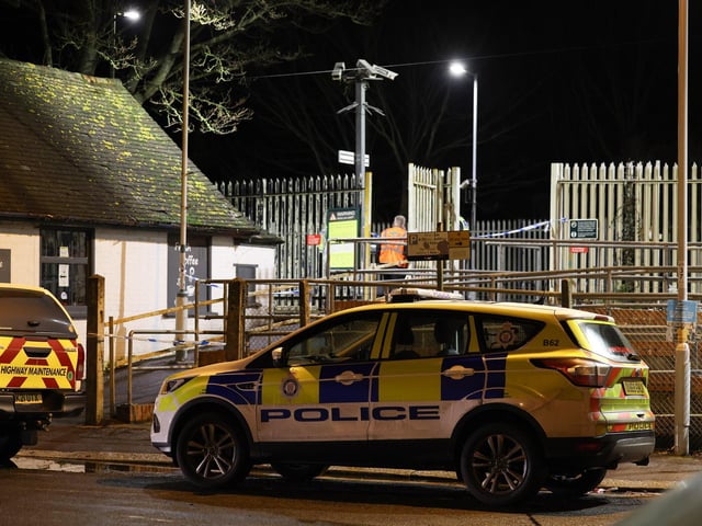 Emergency services respond to incident at West Worthing Station. Photo: Eddie Mitchell