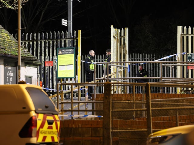 Emergency services respond to incident at West Worthing Station. Photo: Eddie Mitchell