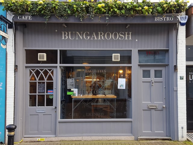 Bungaroosh Café Bistro in Bath Place is said to have great outdoor seating