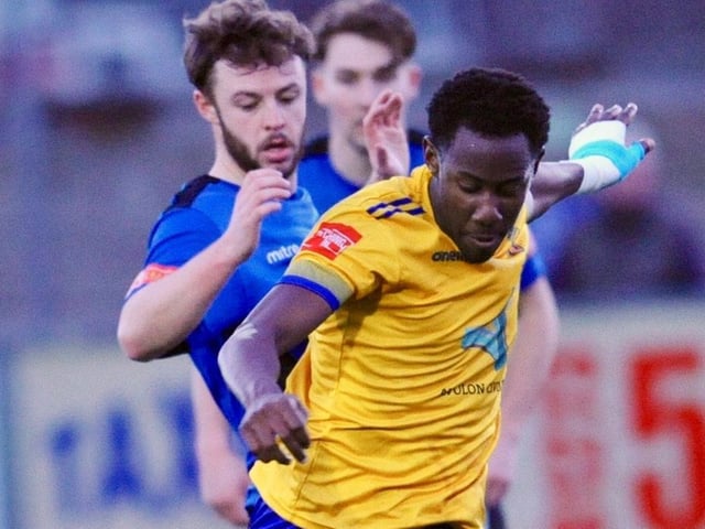 Action and goal celebrations from Lancing's win over Three Bridges / Picture: Stephen Goodger