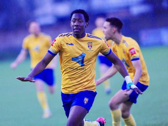 Action and goal celebrations from Lancing's win over Three Bridges / Picture: Stephen Goodger