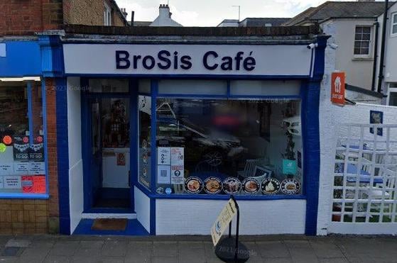 BroSis Café in Richmond Road, Worthing, serves breakfast, lunch, fresh coffee, tea, milkshakes, iced coffee, sandwhiches, snacks and some Mediterranean food. BroSis was inspected on October 2 2019. Photo: Google Street View