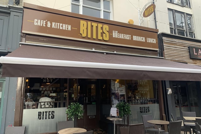 Bites Café and Kitchen in Warwick Street serves breakfast, brunch and lunch all day with a wide selection of cakes,scones and cookies with range of cold and hot drinks. Bites was inspected on April 16 2019