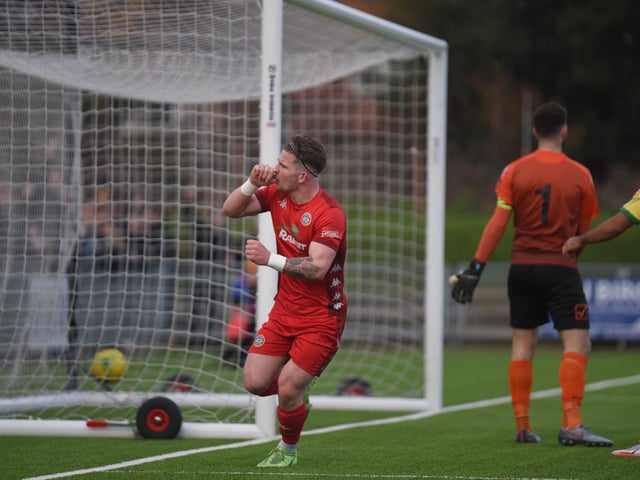 Action and goal celebrations from Worthing's 6-0 Isthmian premier win over Wingate & Finchley at Woodside Road / Pictures: Marcus Hoare