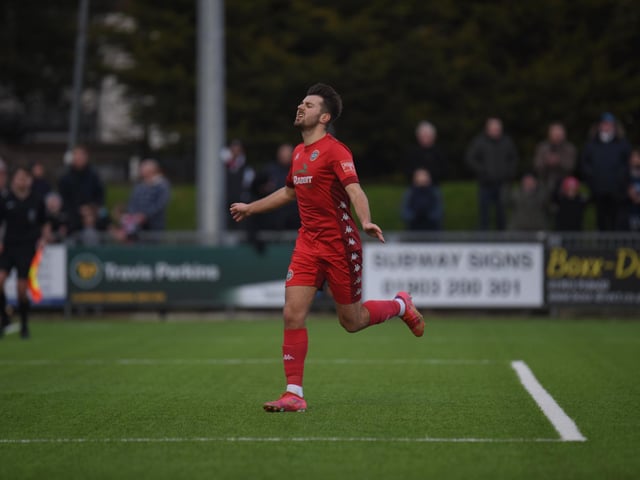 Action and goal celebrations from Worthing's 6-0 Isthmian premier win over Wingate & Finchley at Woodside Road / Pictures: Marcus Hoare