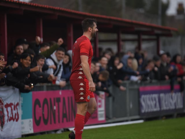 Action and goal celebrations from Worthing's 6-0 Isthmian premier win over Wingate & Finchley at Woodside Road / Pictures: Marcus Hoare
