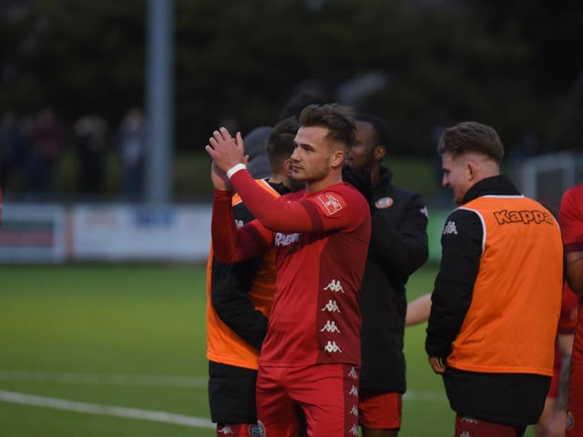 Action and goal celebrations from Worthing's 6-0 Isthmian premier win over Wingate & Finchley at Woodside Road / Pictures: Marcus Hoare