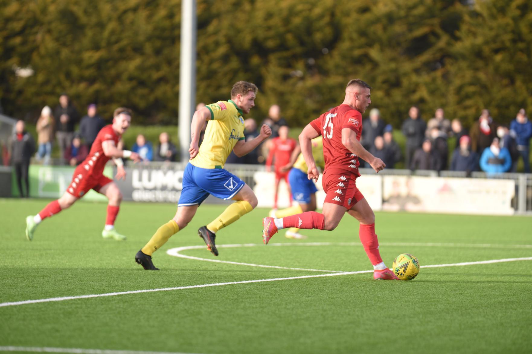 Action and goal celebrations from Worthing's 6-0 Isthmian premier win over Wingate & Finchley at Woodside Road / Pictures: Marcus Hoare