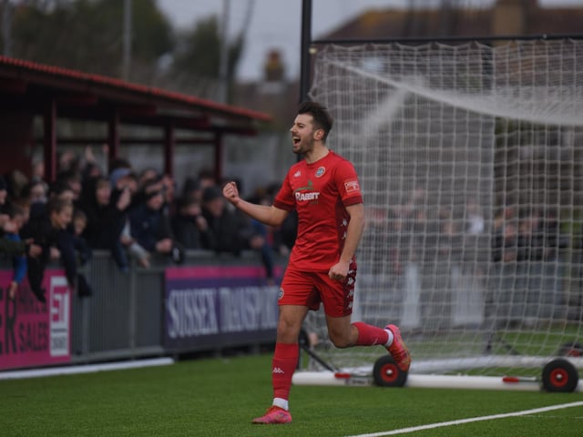 Action and goal celebrations from Worthing's 6-0 Isthmian premier win over Wingate & Finchley at Woodside Road / Pictures: Marcus Hoare