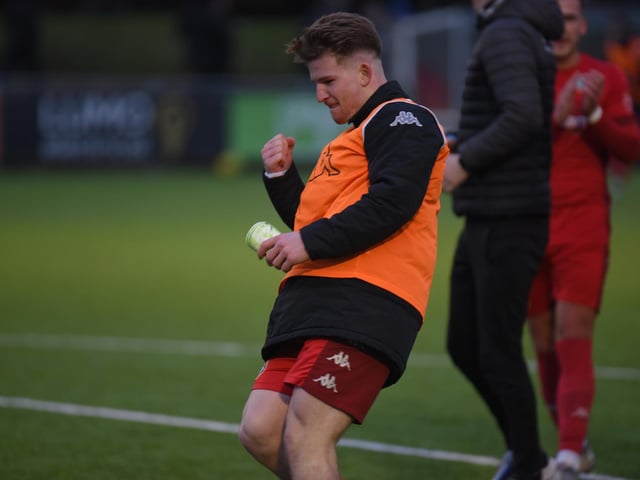 Action and goal celebrations from Worthing's 6-0 Isthmian premier win over Wingate & Finchley at Woodside Road / Pictures: Marcus Hoare