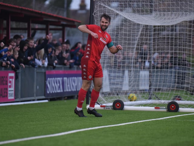 Action and goal celebrations from Worthing's 6-0 Isthmian premier win over Wingate & Finchley at Woodside Road / Pictures: Marcus Hoare