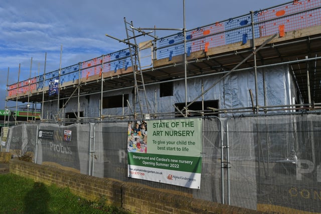 New nursery school under construction at Whittlesey Road, Stanground -  on the site of the former Fenman pub. EMN-220902-152336009